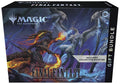 Assorted collectible trading cards and themed accessories fanned on a wooden table for a game night display