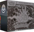 Pitch Black Elite Trainer Box with dark-themed artwork and card storage components shown on a black background.