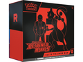 Collector's box set with game cards, booster packs, dice, and illustrated rulebook for Pokémon battles