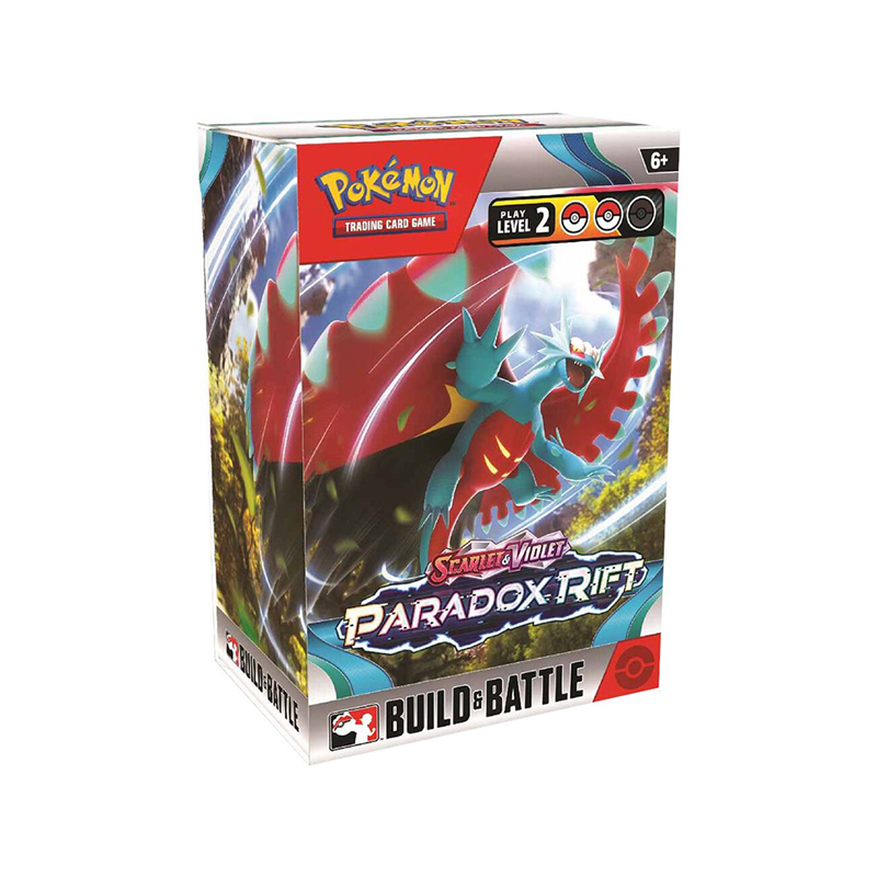 Closed trading card game build-and-battle box with sci-fi artwork and booster packs inside