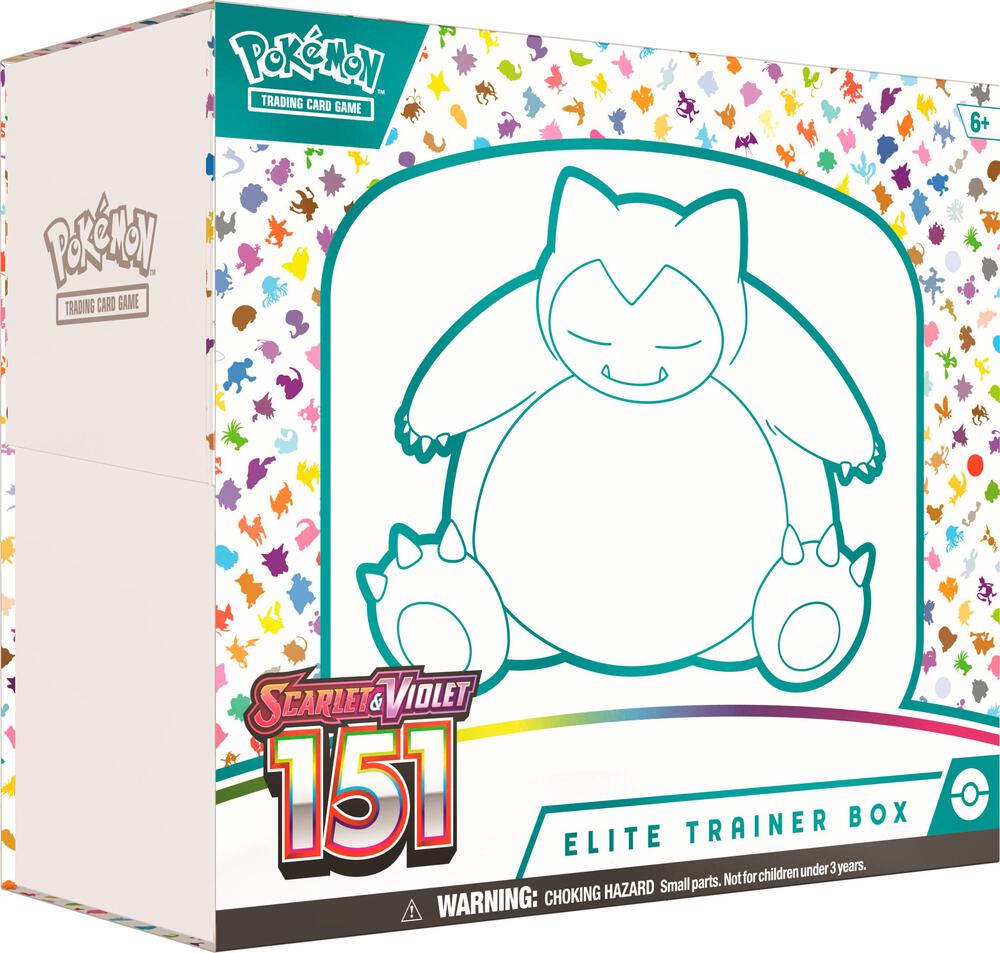 Collector’s Elite Trainer Box with Mew artwork and Pokémon 151 themed card sleeves and accessories